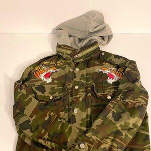 UNIF X UO Tiger Yell Camo Jacket.